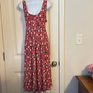 Nine & Co Women’s Sleeveless Geometric Print Dress Size XL